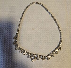Stunning Silver Crystal Necklace